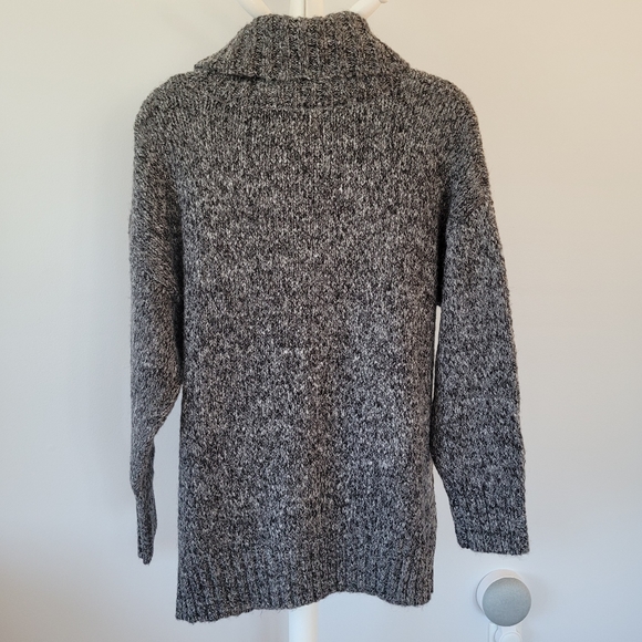 AZUL by Moussy Grey Cowl Neckline Long Sweater - Picture 2 of 12